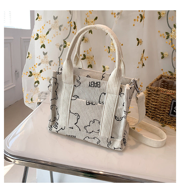 Portable Print Carryall Hand Bag