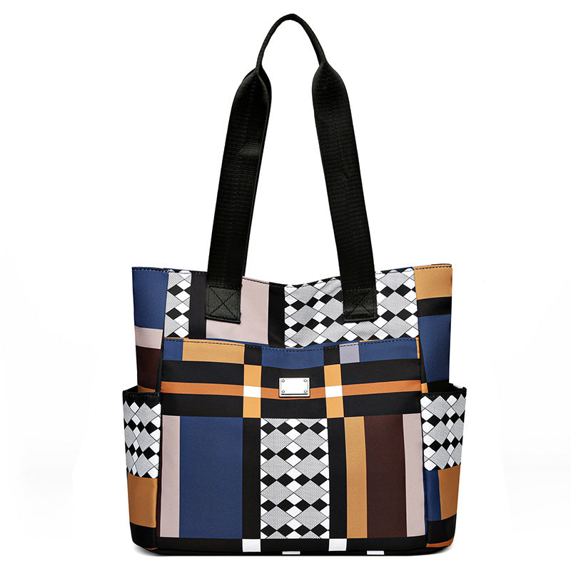 Luxe Contrast Tote Bag