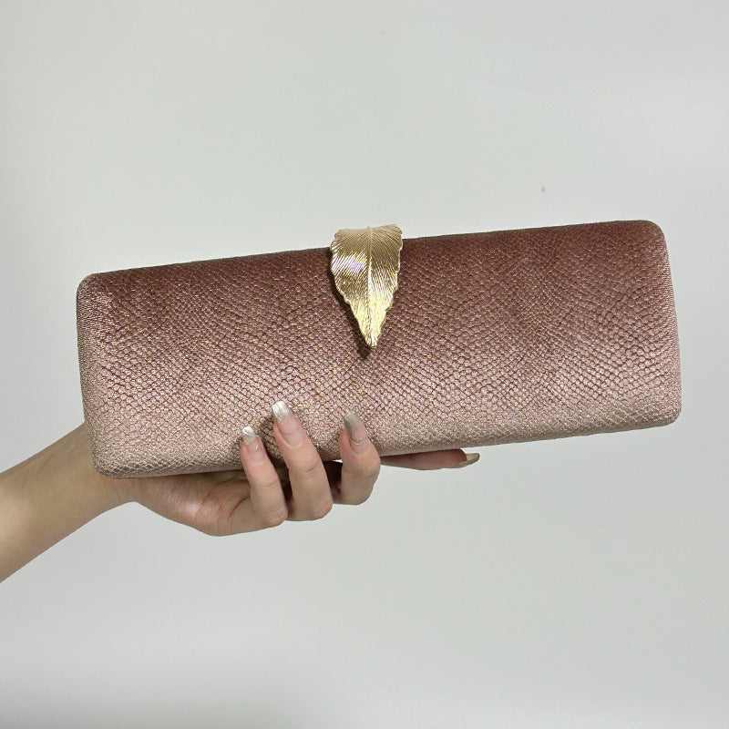 Gala New Leaf Velvet Clutch