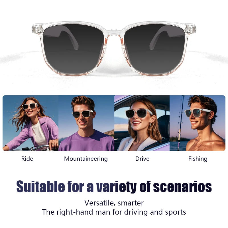 Smart Bluetooth Audio Sunglasses with Polarized UV Protection