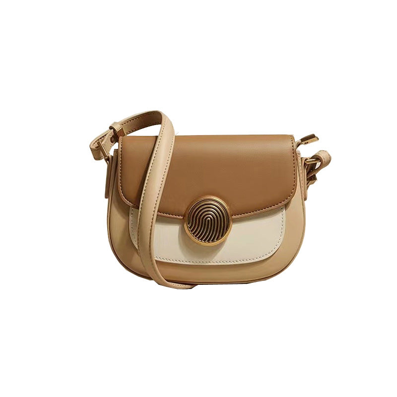 Genuine Leather Niche Saddle  Mini Shoulder Bag
