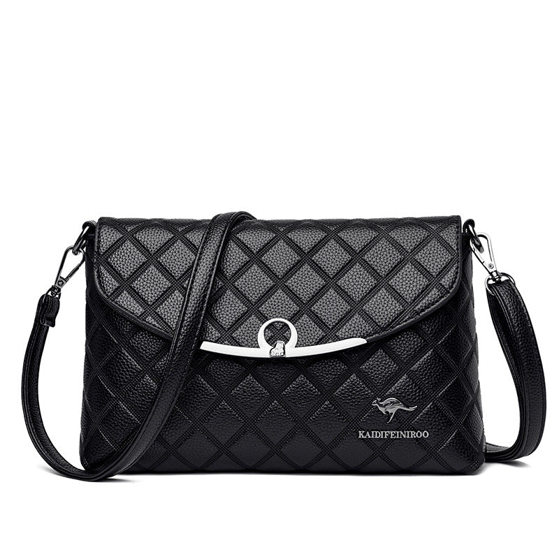 Rhombus Charm Crossbody Bag