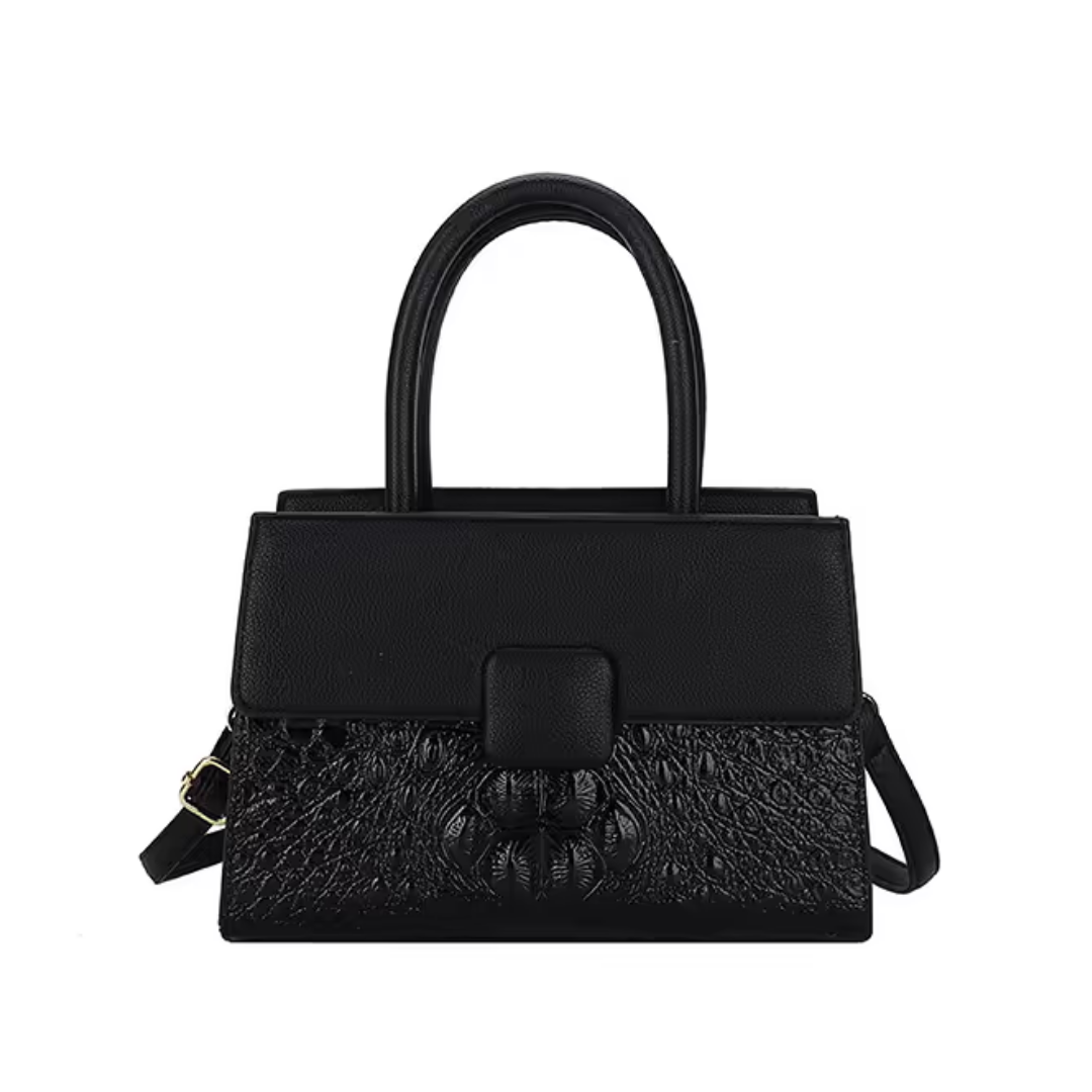 Croco Chic Splice Handbag