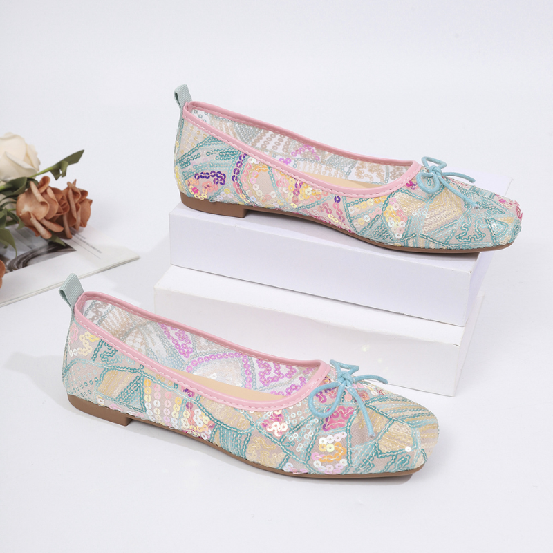 Seraphine Floral Lace-Up Pumps