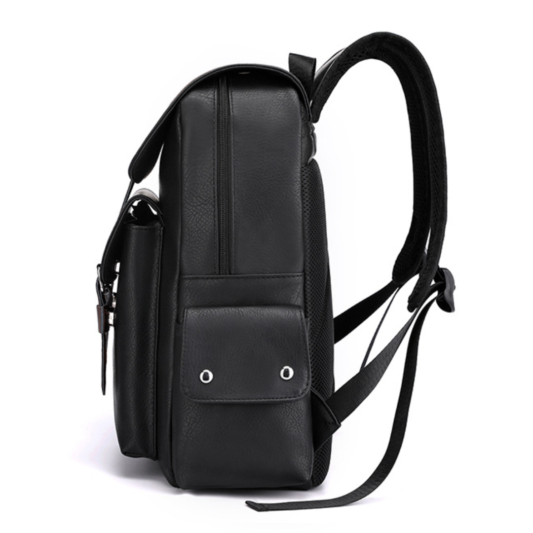 Luxe Voyager PU Leather Backpack