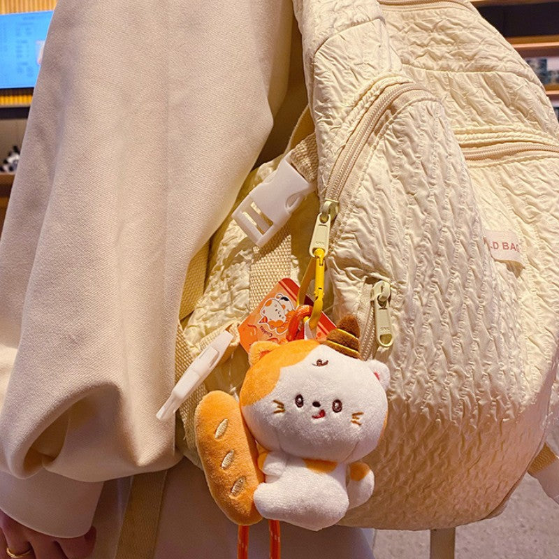 Ice Cream Cat Plush Bag Charm
