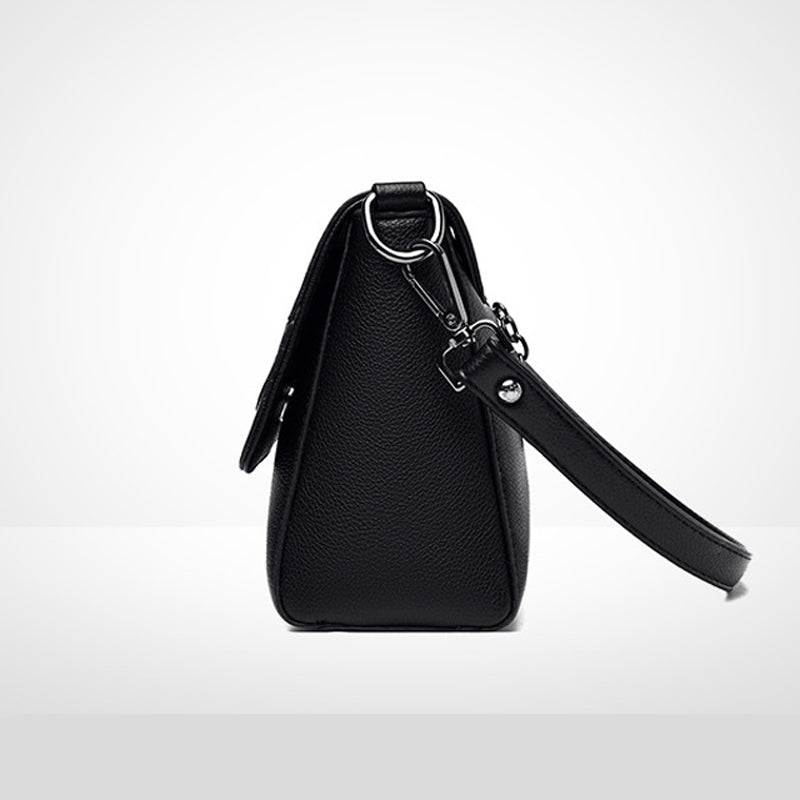 Retro Style PU Leather Crossbody Bag