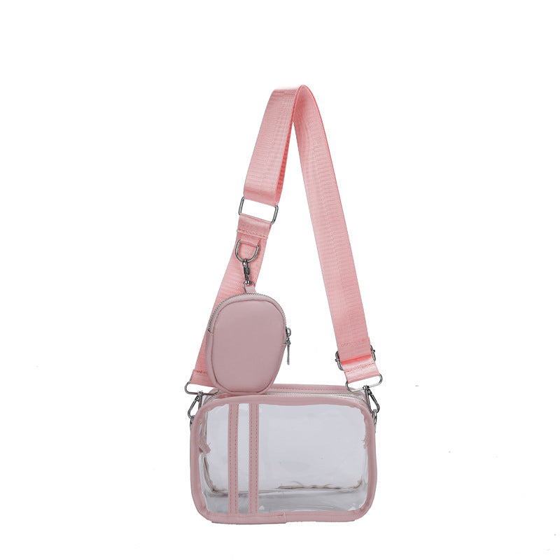 Fashionable Transparent Crossbody Bag