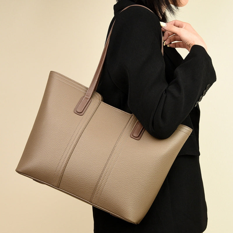 Women's High End Chic Structured Textured Shoulder Bag