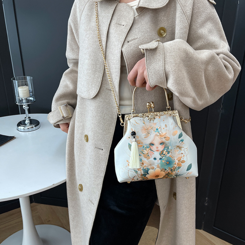 Ethereal Blossom Clutch Bag