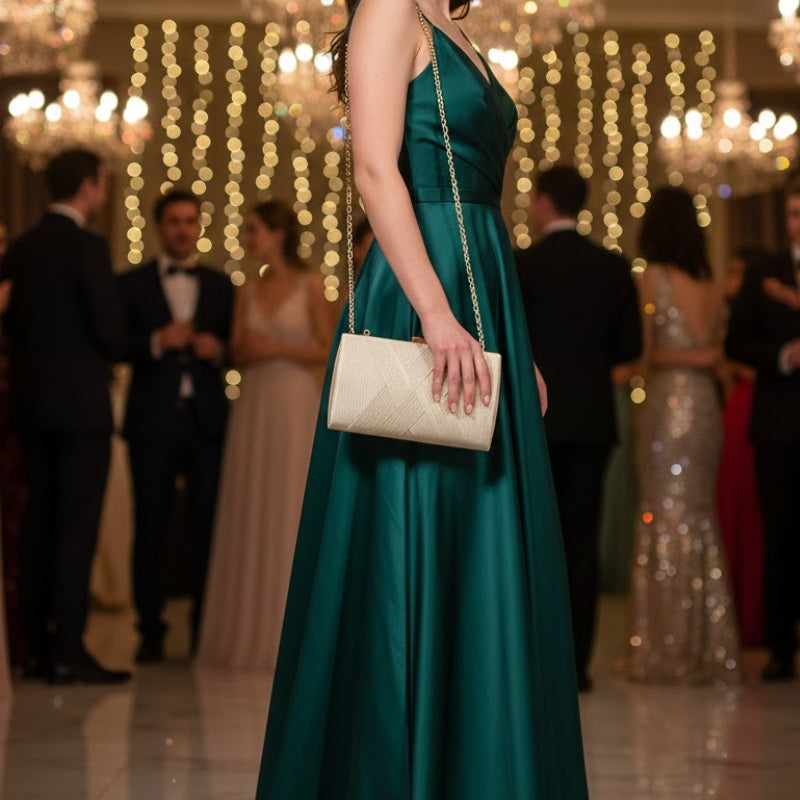 Lumine Grace Glitter Box Clutch