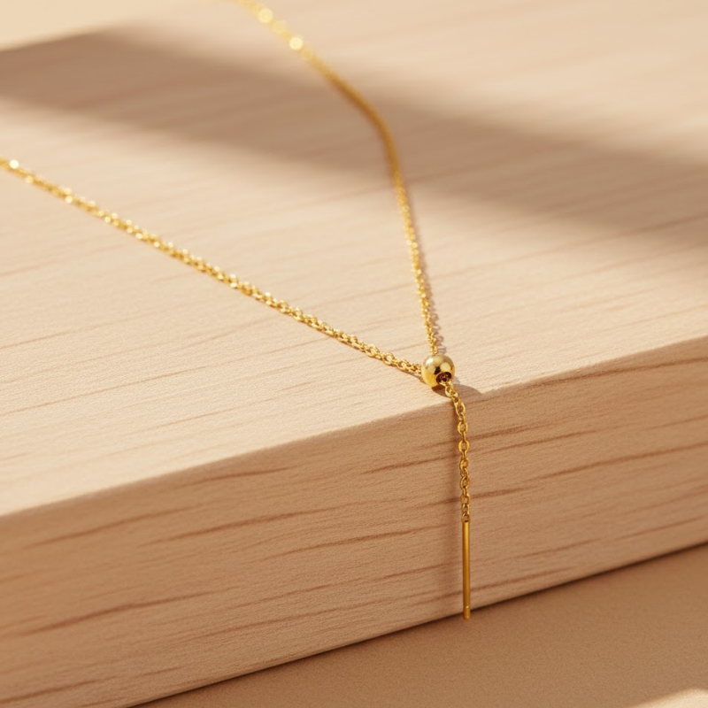 Aurelia Needle Chain Personalized Necklace
