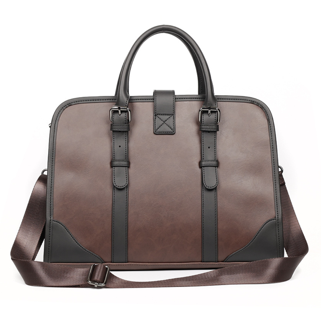 Elite Path Leather Laptop Bag