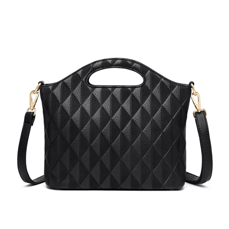 Diamond Texture Classic Handbag