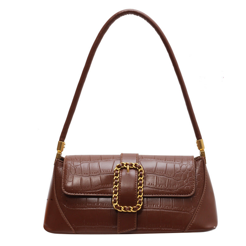 Niche  Underarm Baguette Shoulder Bag