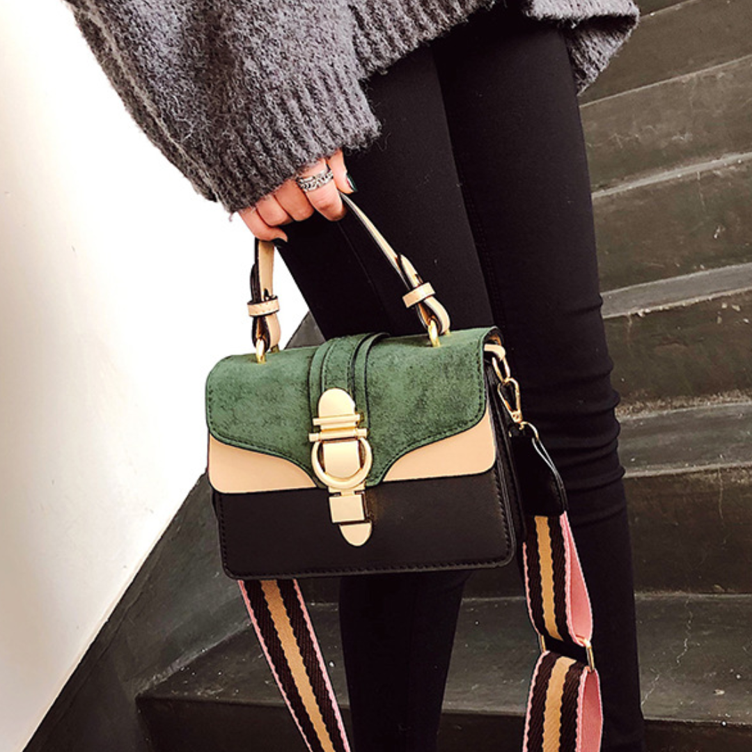 Contrast Colorblock Handbag