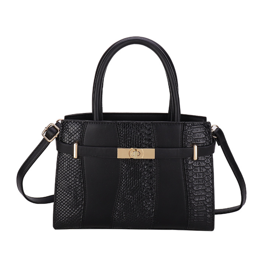 Chic Serpentine Pattern Handbag