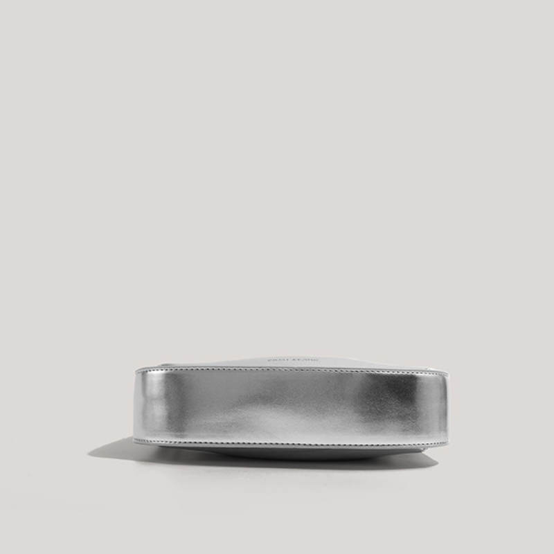 Silver Metallic Underarm Shoulder Bag