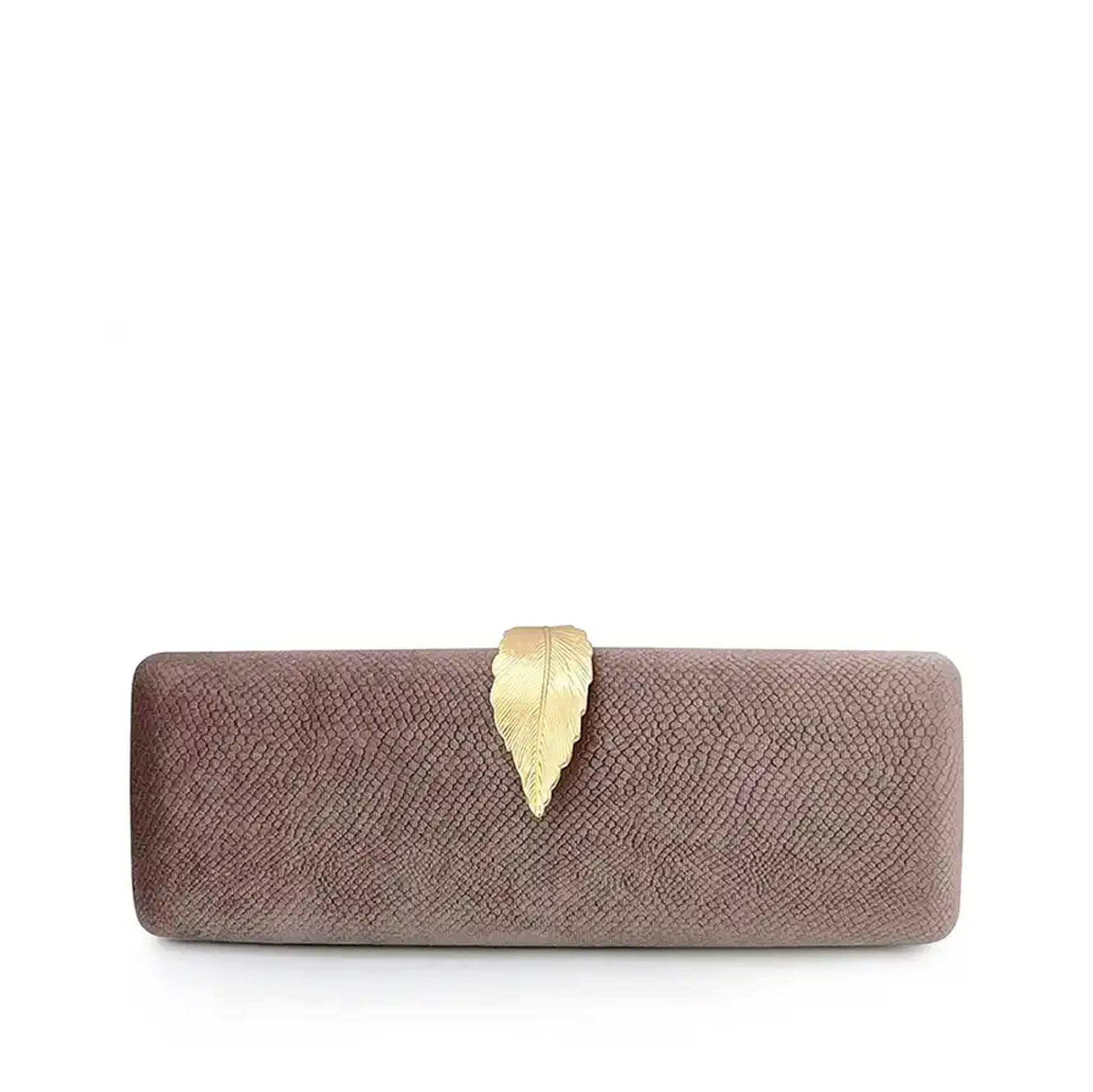 Gala New Leaf Velvet Clutch