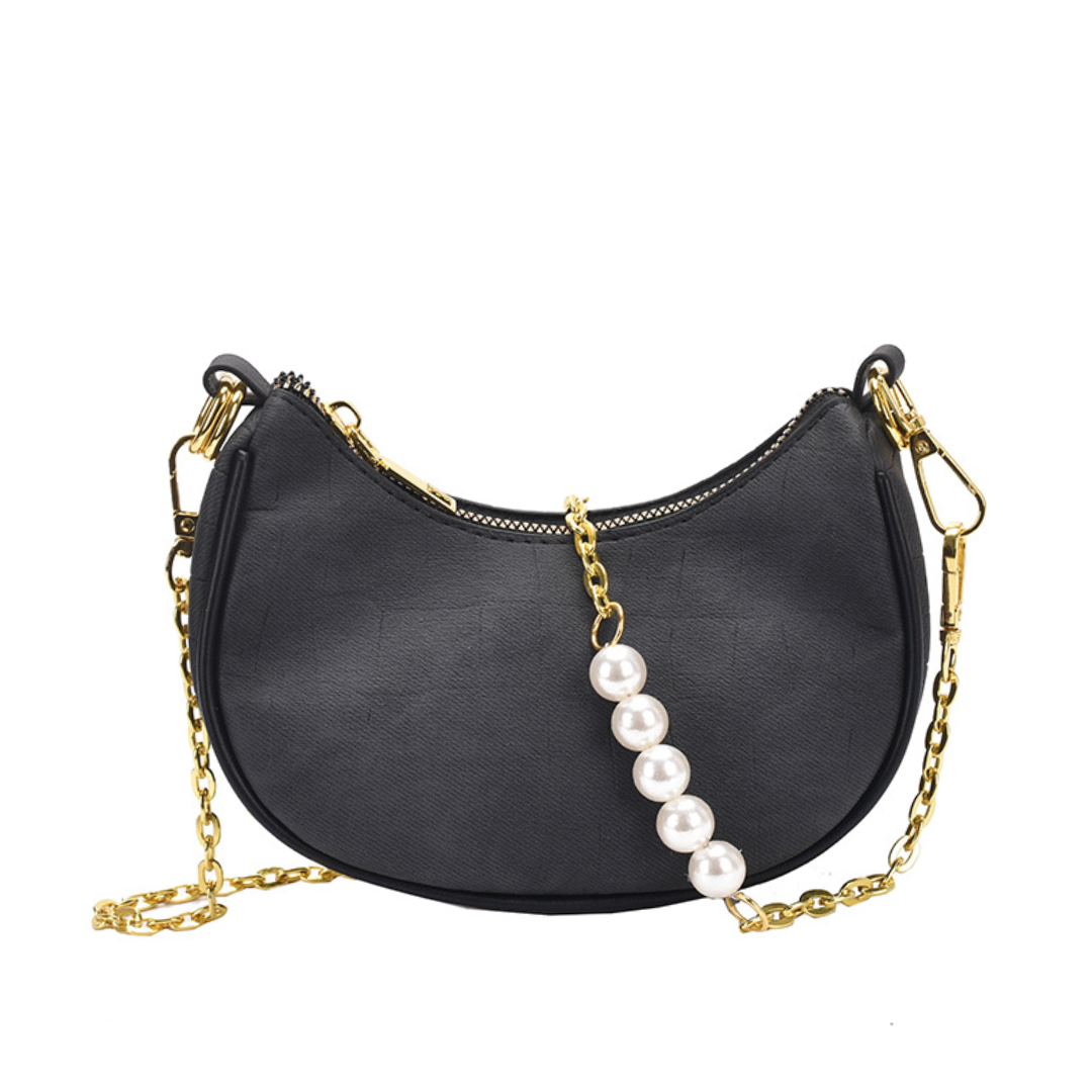 Women's Diamond Chain Saddle Bag