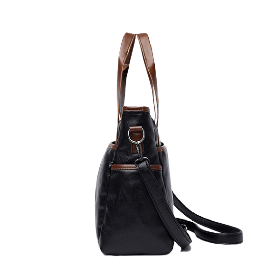 Retro Soft Leather Messenger Handbag