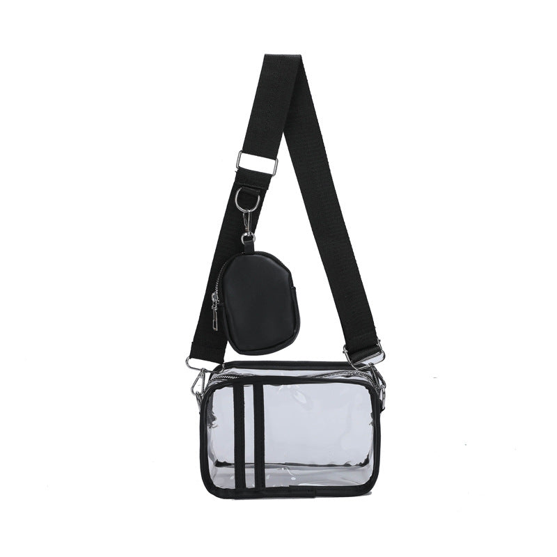 Fashionable Transparent Crossbody Bag