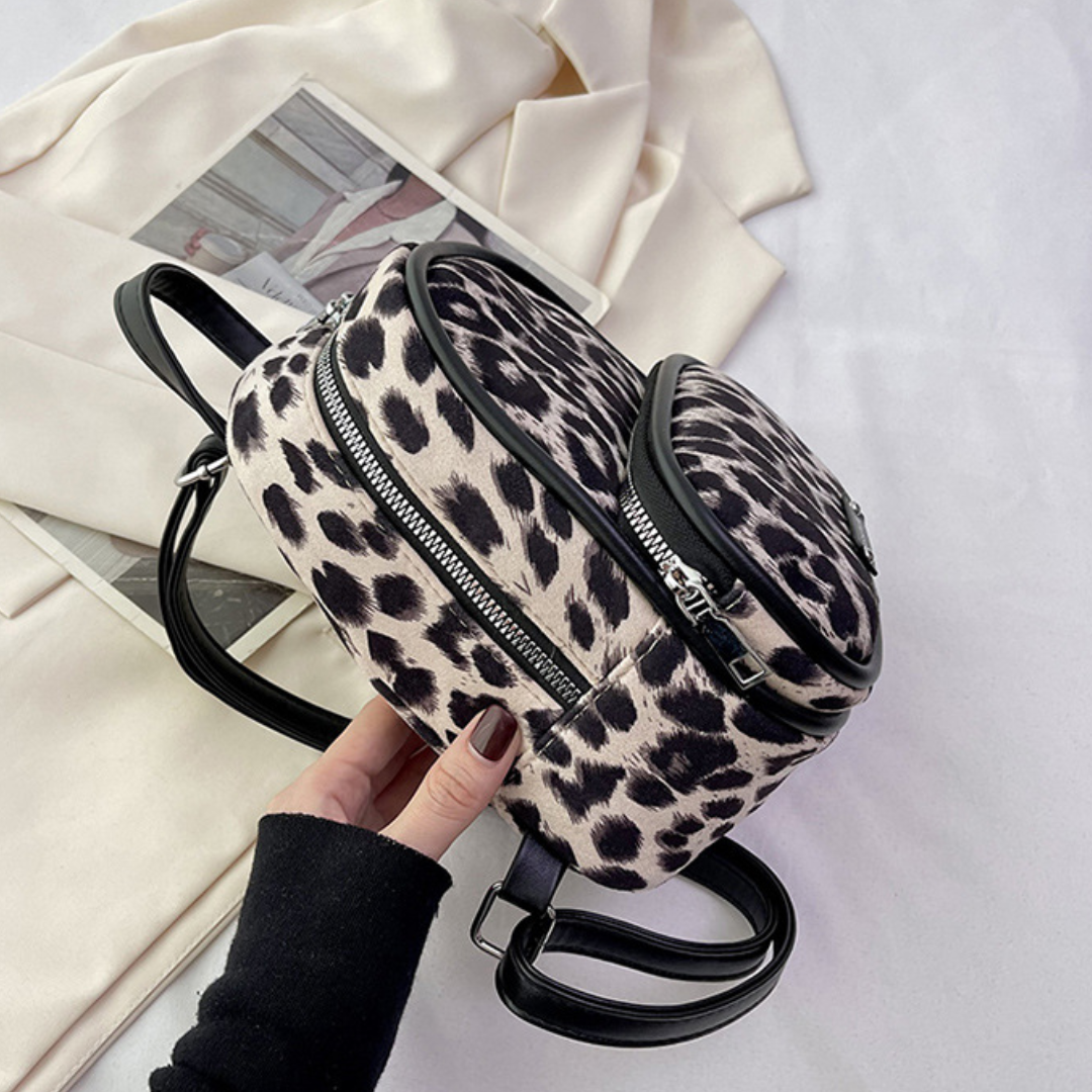 Leopard Print Backpack