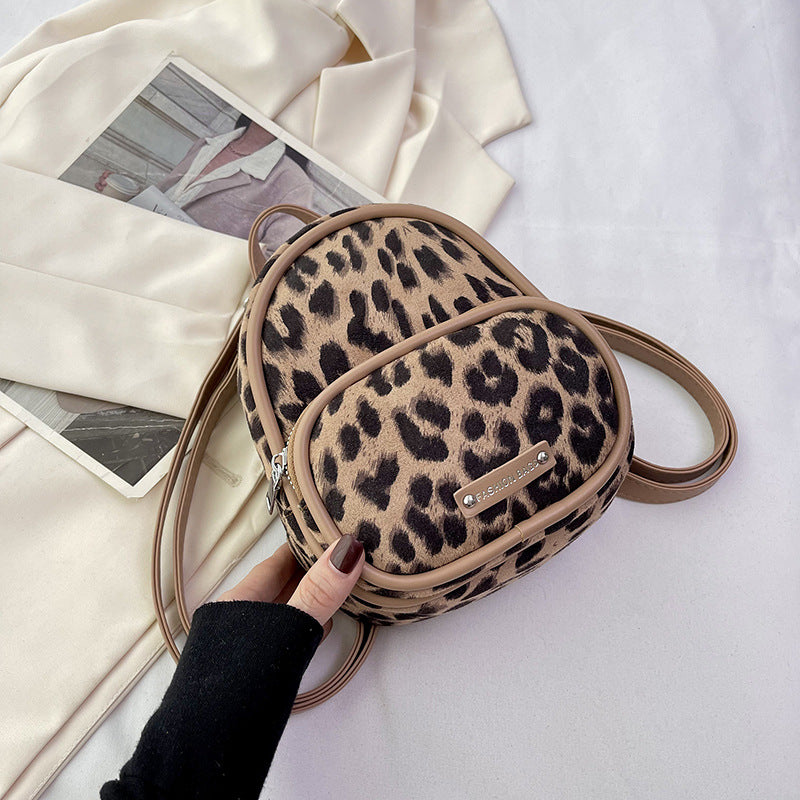 Leopard Print Backpack