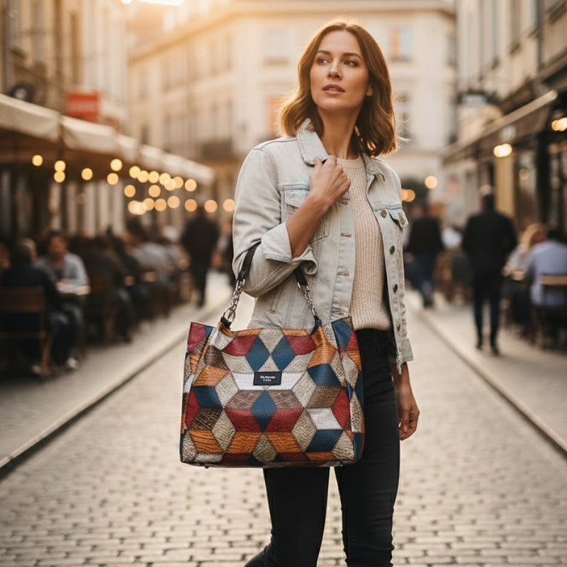 Bold Edge Modern Shoulder Bag