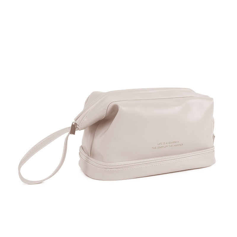 Double-Layer Portable Cosmetic Bag