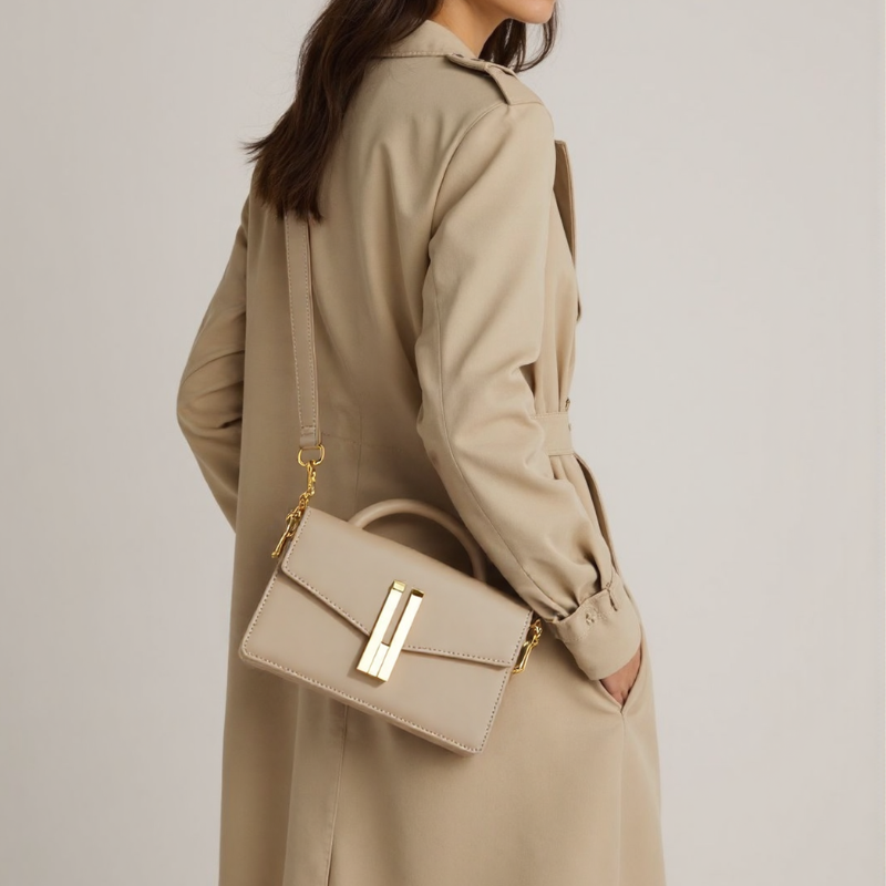 Elegant Minimalist Black Handbag