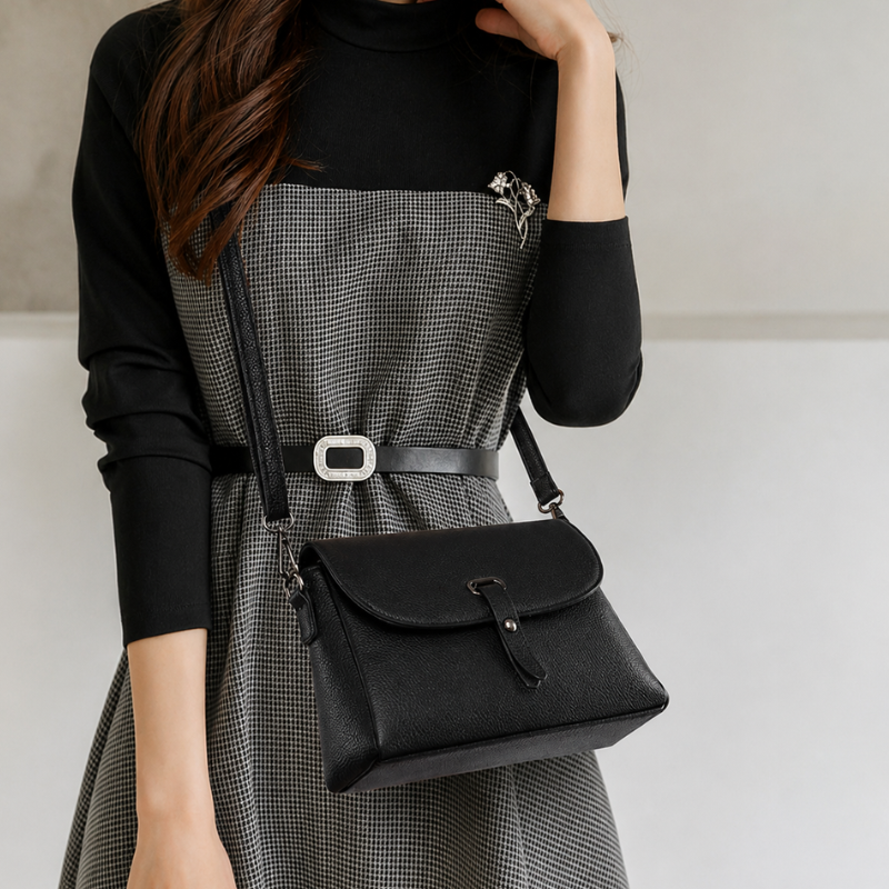 Sienna Cowhide Crossbody Bag