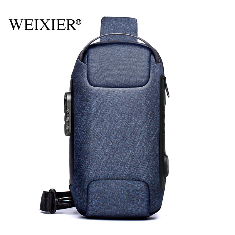 USB Oxford Crossbody Anti-theft Shoulder Sling Bag