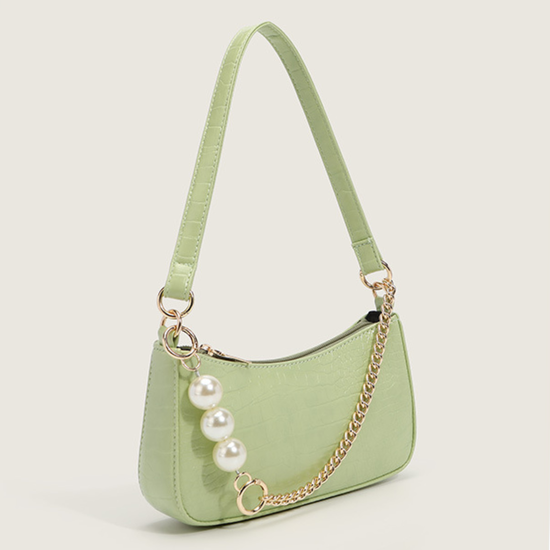 Chic Parisian Pearl Shoulder Bag