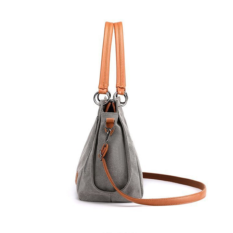 Casual Chic Canvas Shoulder Bag