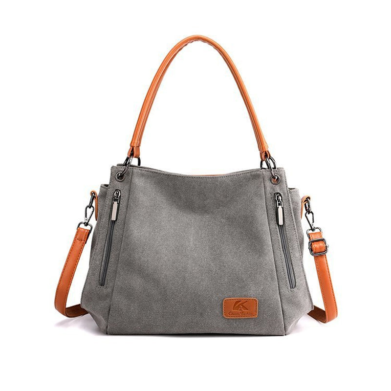 Casual Chic Canvas Shoulder Bag