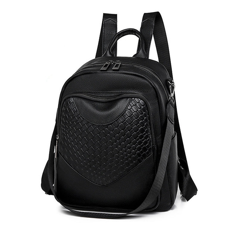 Chic Woven Large Capacity Backpack