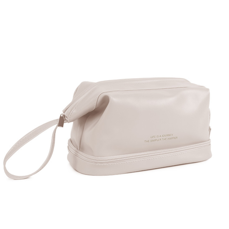 Double-Layer Portable Cosmetic Bag