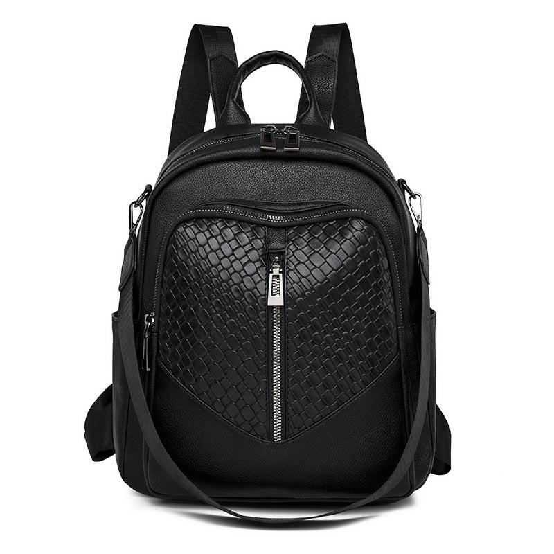 Chic Woven Large Capacity Backpack