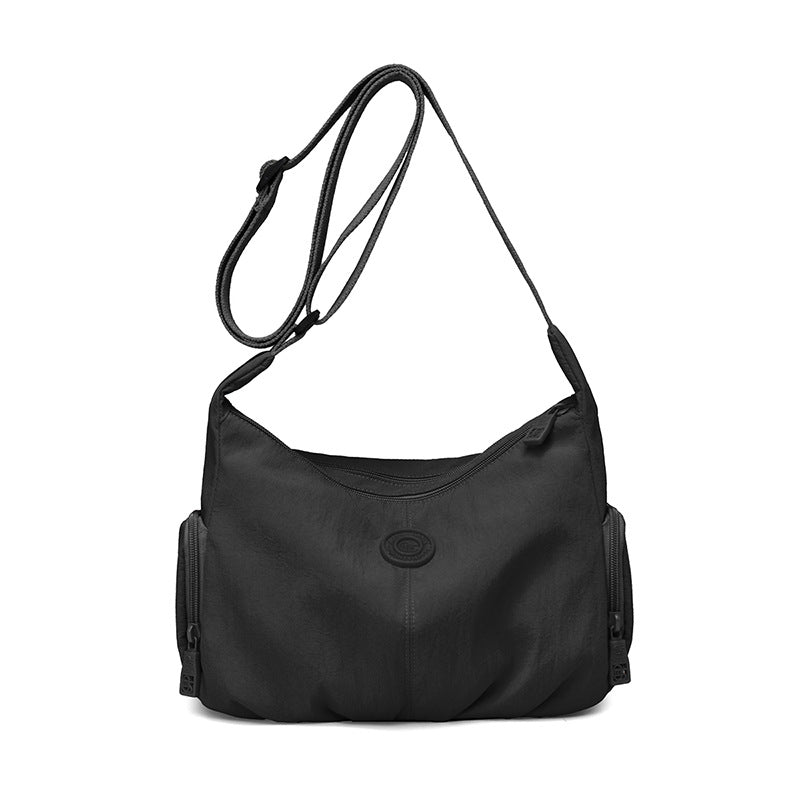 Pleated Nylon Casual Shoulder Bag