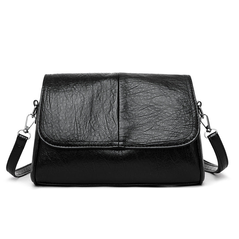 Soft Leather Large Capacity Crossbody Bag