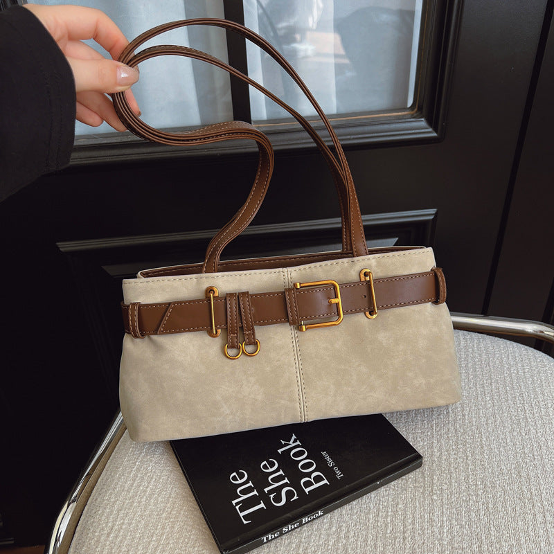 Buckle Charm Shoulder Bag