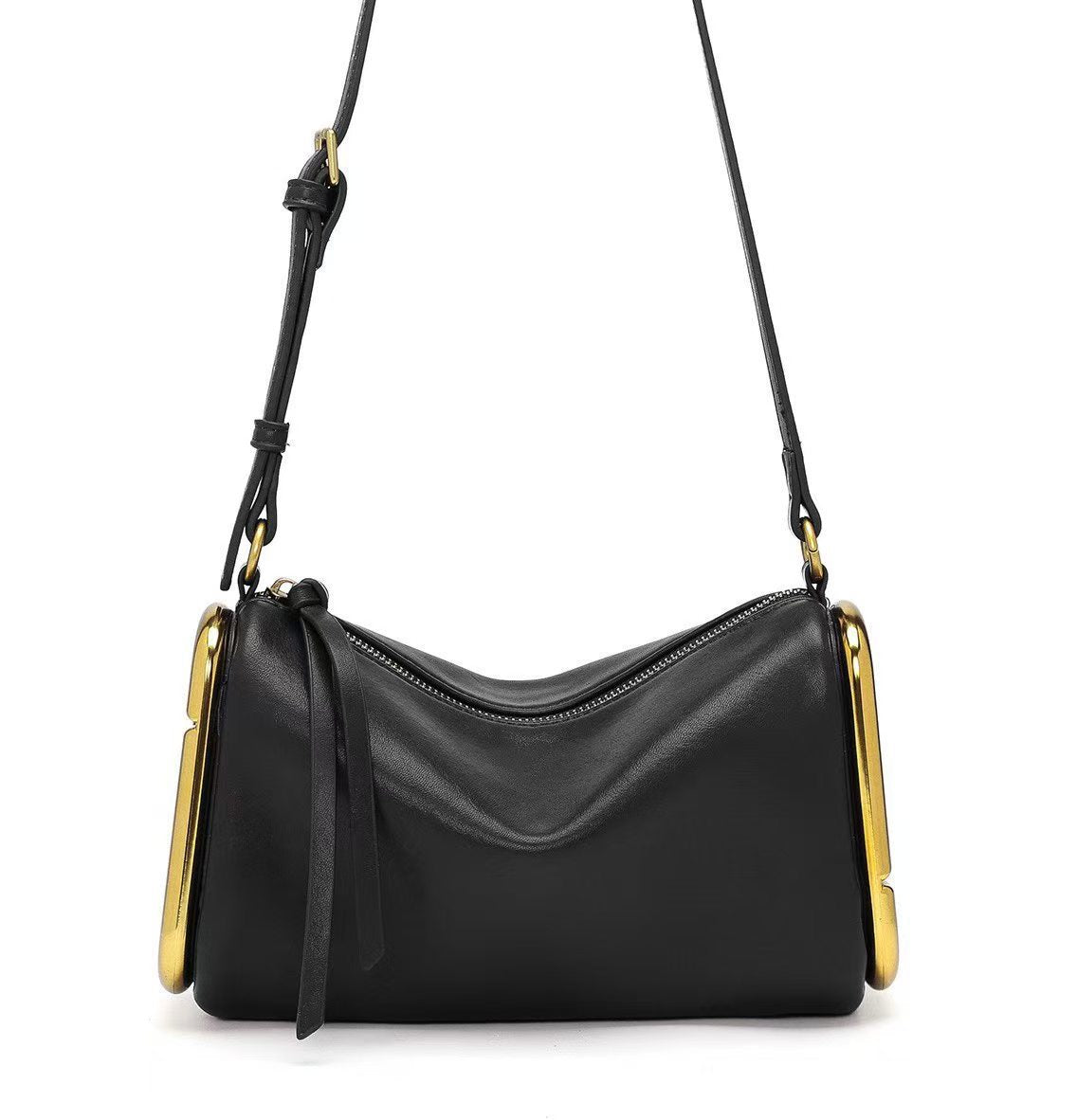 Soft Leather Tassel Shoulder Bag