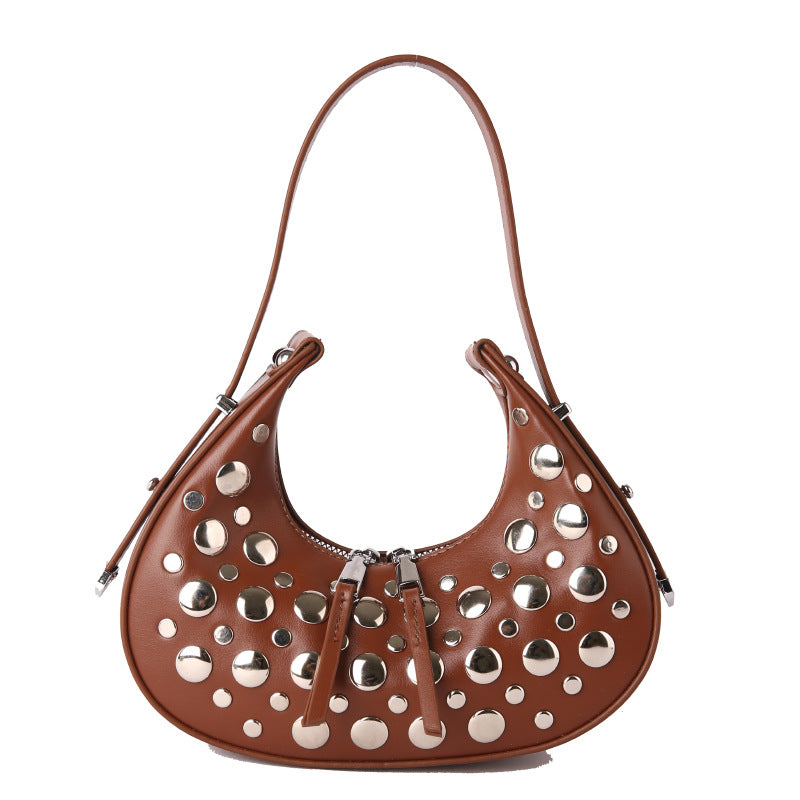 Scarlet Stud Shoulder Bag