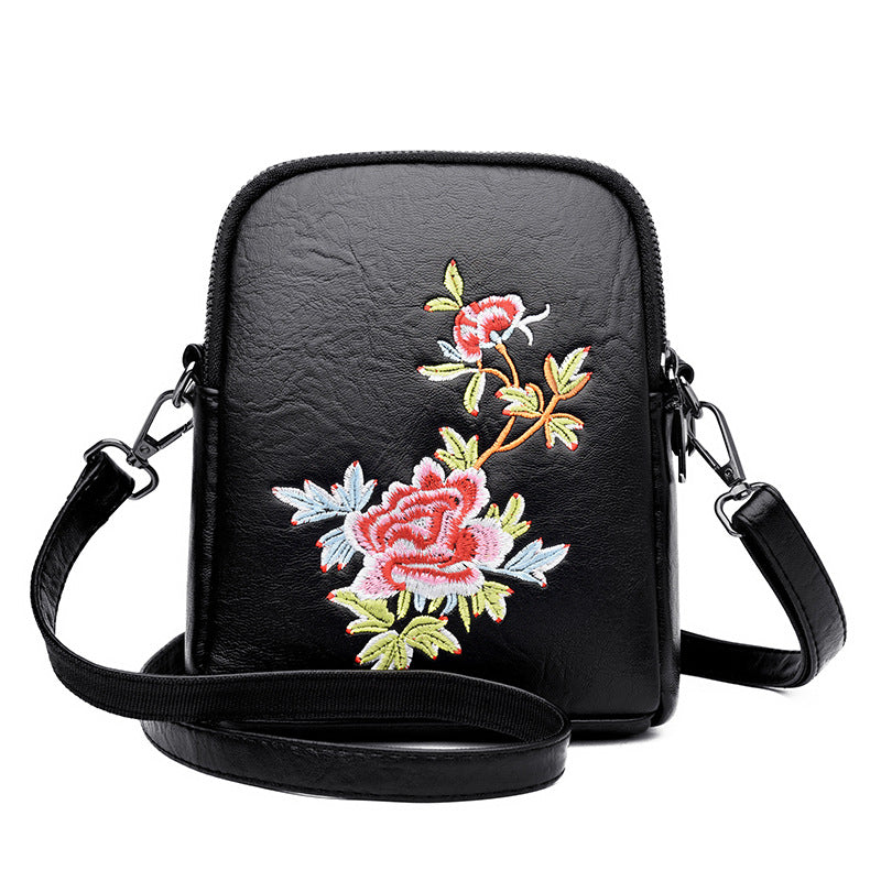 Floral Charm Crossbody Bag