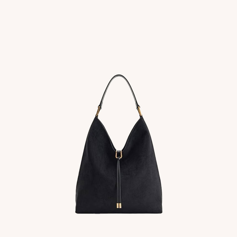 Suede Hobo Shoulder Bag For Women Large Capacity