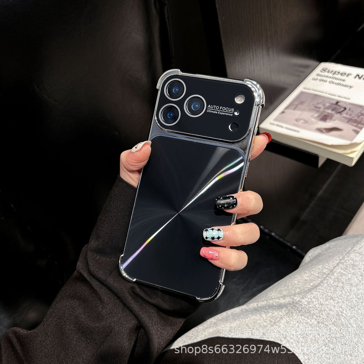 CD Pattern Electroplated Protective Phone Case