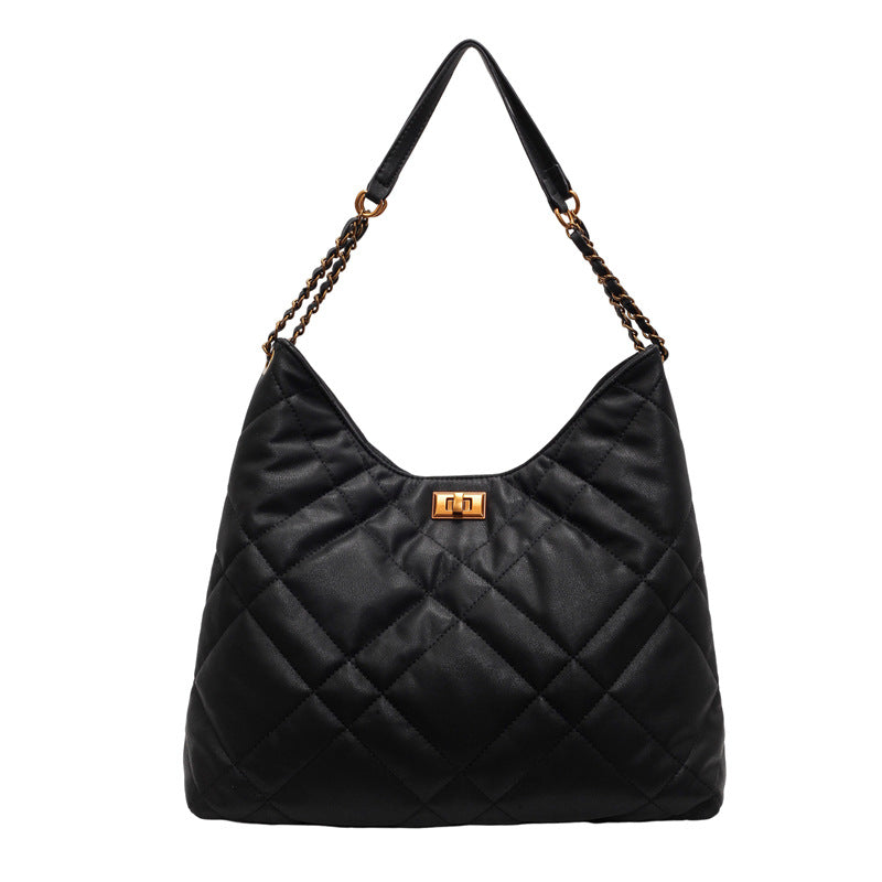 Signature Quilt Clasp Shoulder Bag