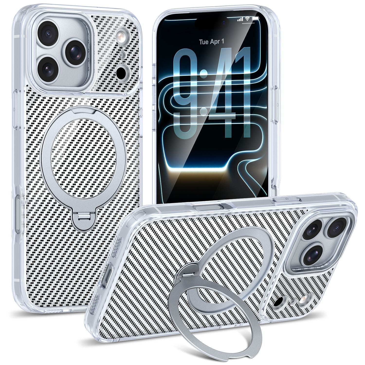 Strivo Clear Stripe MagSafe Case