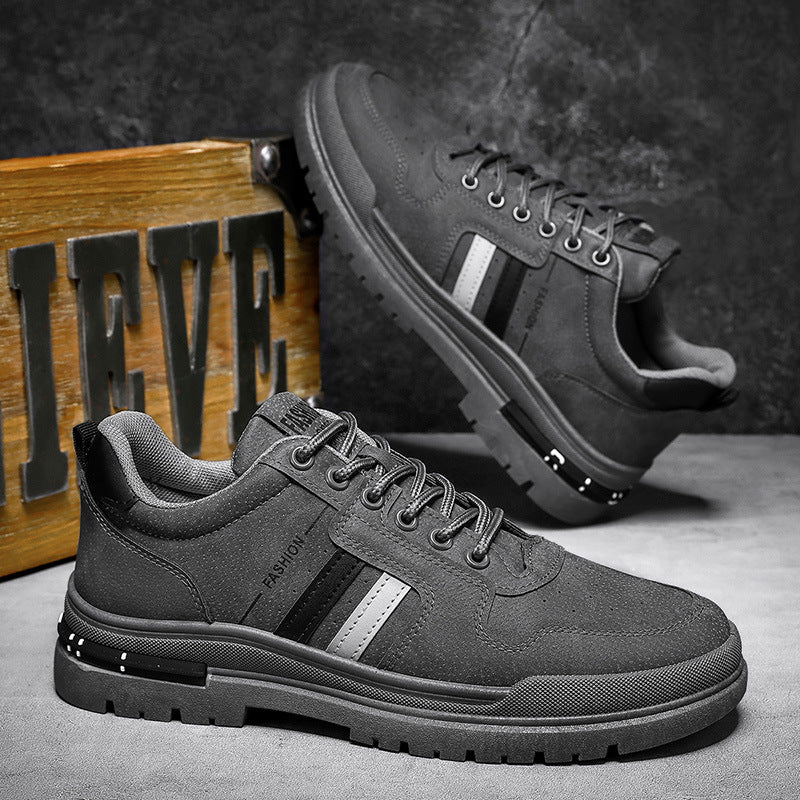 Men's Durable Lug-Sole Streetwear Casual Shoes